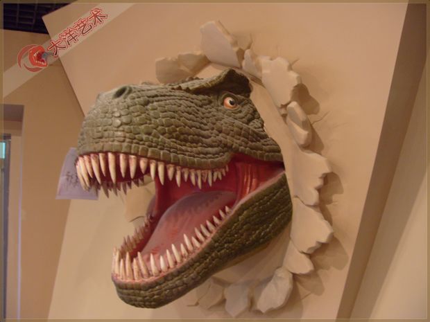 仿真雕塑-霸王龍浮雕