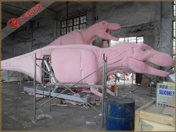 仿真恐龍制作現(xiàn)場-暴龍