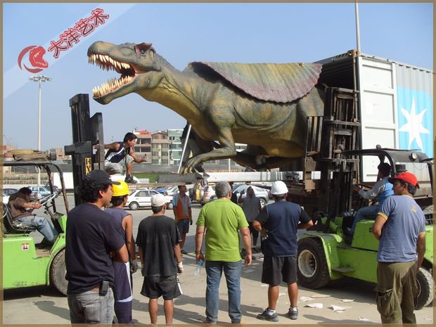 仿真恐龍制作現(xiàn)場-安裝現(xiàn)場
