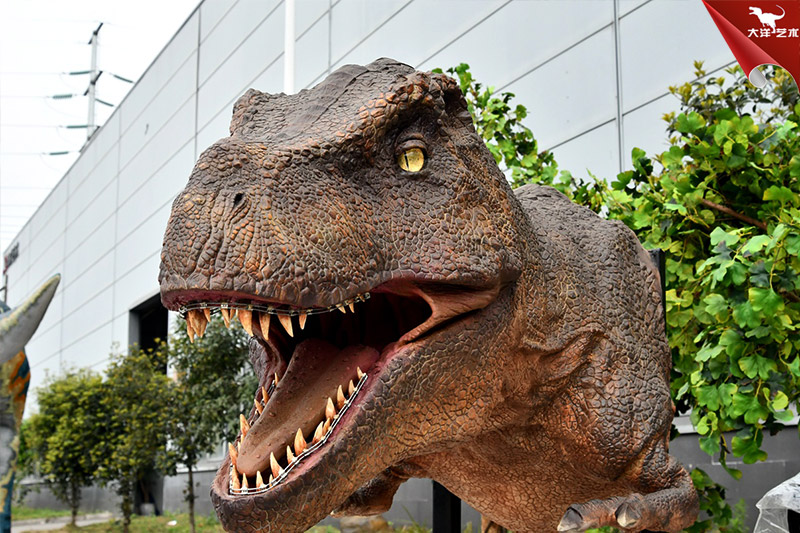 仿真霸王龍龍頭，仿真恐龍翻模制作工藝，細(xì)節(jié)更逼真