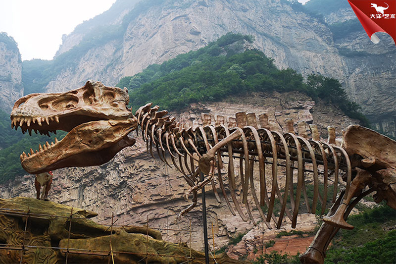 仿真恐龍骨架，霸王龍化石骨架