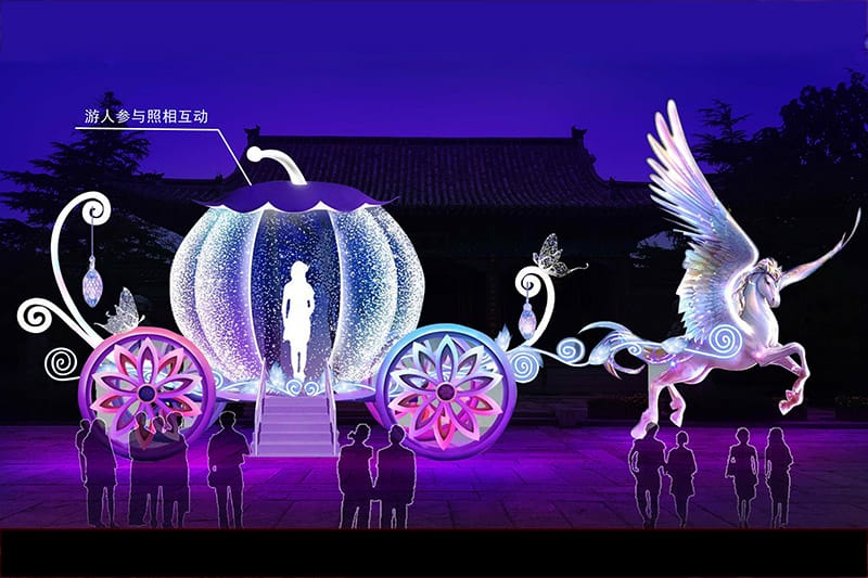 水晶馬車花燈設(shè)計圖